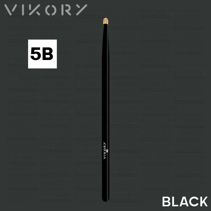 Baguette de batterie VIKORY BLACK 5B