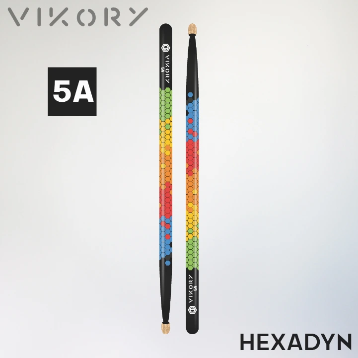 Baguettes de batterie VIKORY HEXADYN 5A