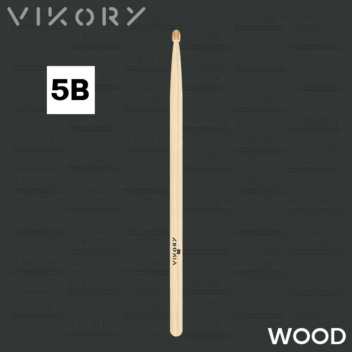 Baguette de batterie VIKORY WOOD 5B