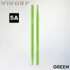 Paire de baguettes de batterie Green 5 A (vertes) - Vue haut bas
