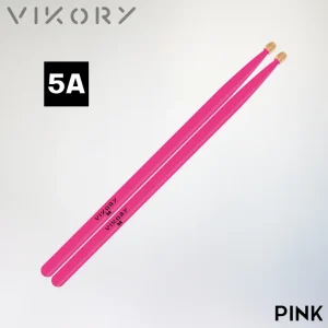 Paire de baguettes de batterie Pink 5A