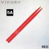 Paire de baguettes de batterie Red 5A (rouges) - Vue diagonale