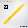 Paire de baguettes de batterie Yellow 5A (jaunes) - Vue diagonale