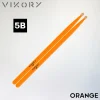 Paire de baguettes de batterie Orange 5B - Vue diagonale