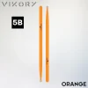 Paire de baguettes de batterie Orange 5B - Vue haut bas