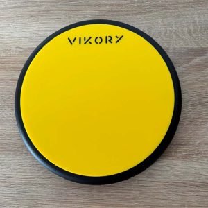 Pad d’entraînement de batterie Vikory 8 pouces / 20 cm jaune - Performance, style et précision où que vous soyez