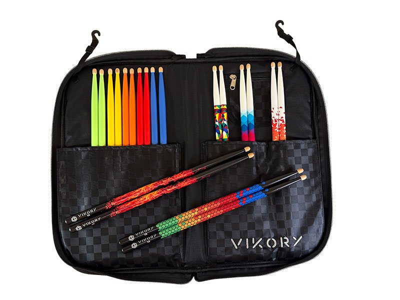 Sac VIKORY contenant des baguettes de patterie de couleur et des stylées