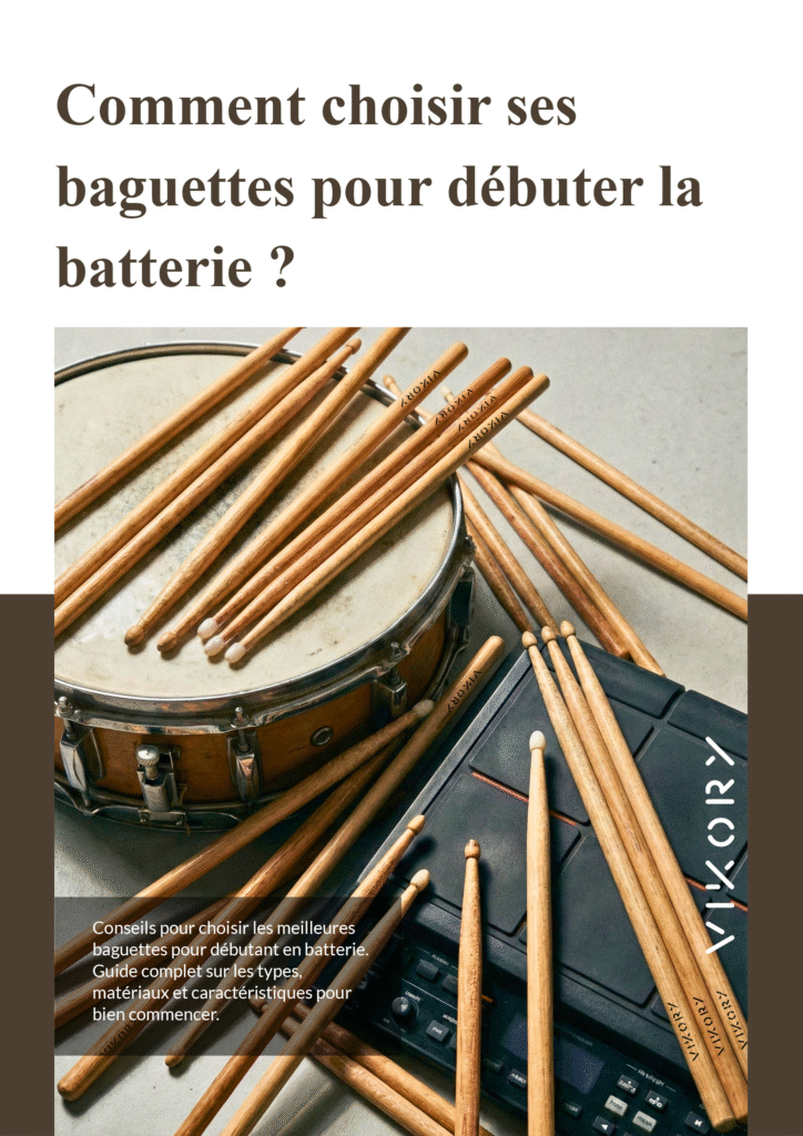 Quelles baguettes pour débuter la batterie